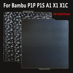 P2S P1P P1S A1 X1C X1 Plate Smooth PEI Sheet for Bambu Lab Build Plate Double Sided Heatbed for Bambu Lab Bambulab P1P X1C