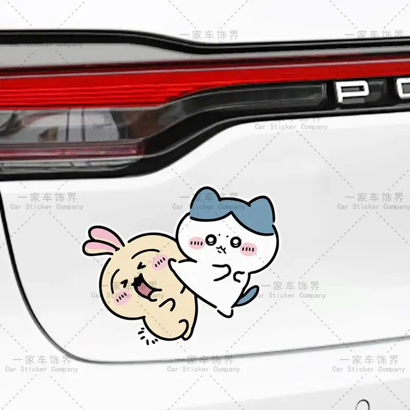 ちいかわステッカー装飾絵画車のスクラッチカバー車のステッカークリエイティブうさぎ八文ホリデーギフトステッカー