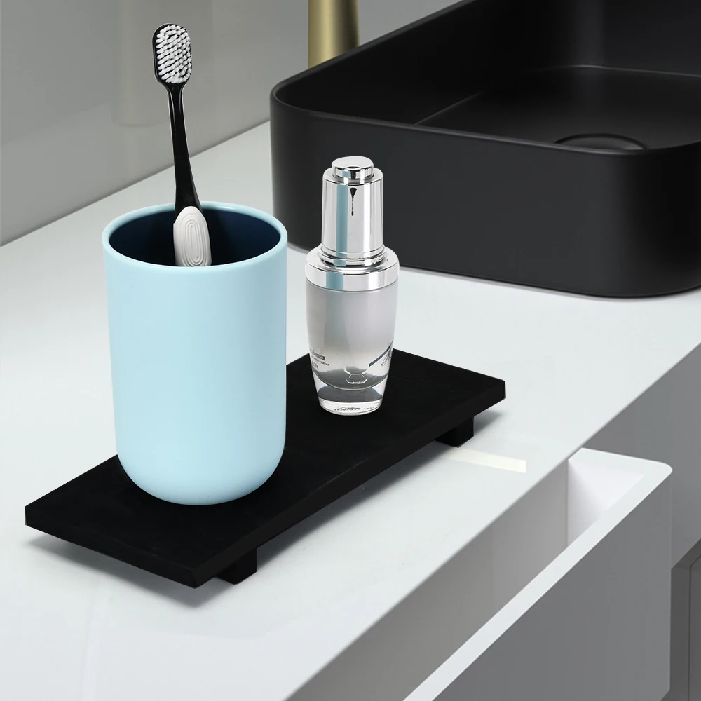 A Small Silicone Decorative Tray Base Stand, for Bathroom and Living Room Decoration, Decorative Elevated Shelf, Can Be Used as a Kitchen Soap Dish Holder on Vanity, Counter, or Sink, Storage Rack