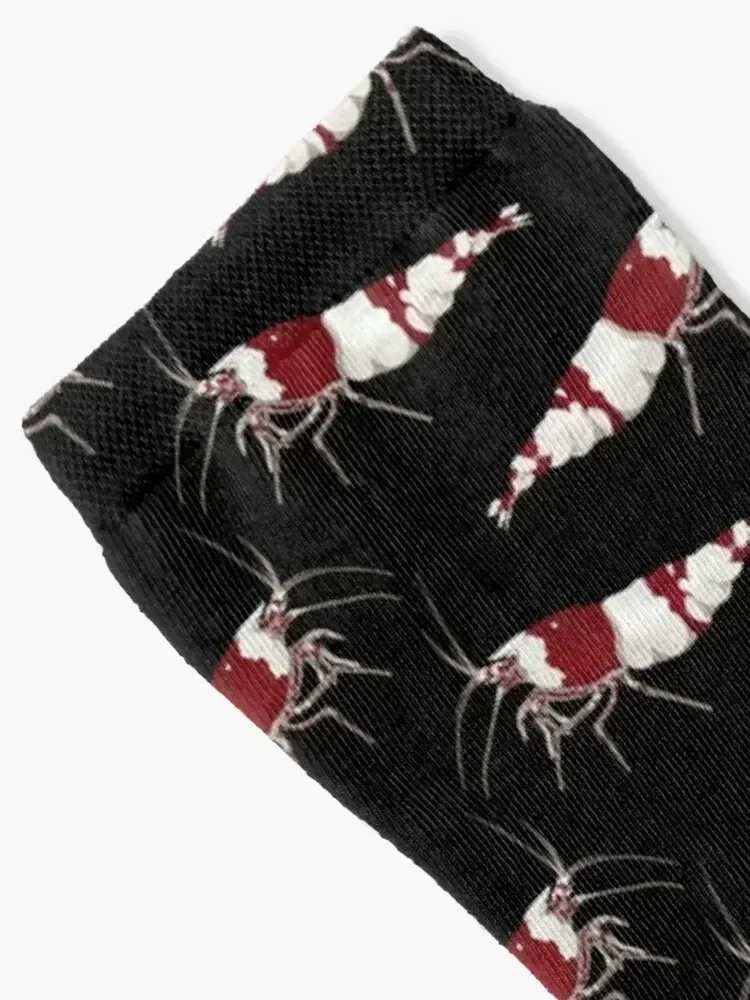 I Just Really Like Shrimp Crystal Red Socks crazy custom sports with print hockey Ladies Socks Men's