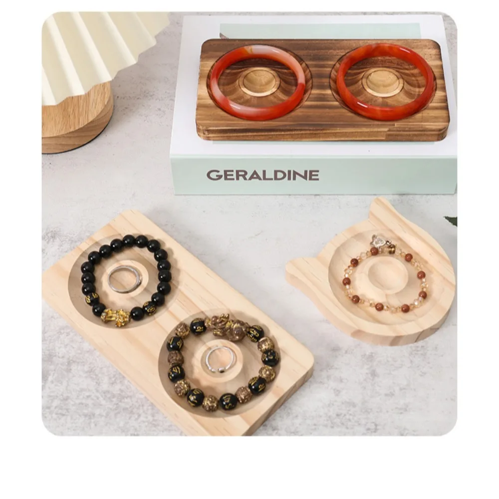 Holz Hands chnur Armband Display Stand Design Handwerk Lagerung DIY Schmuck machen Veranstalter Tablett Brett Schmuck Display Platte nach Hause