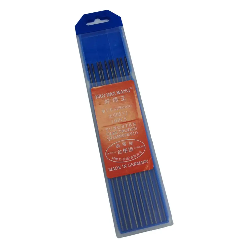 

10 Pieces TIG Welding Tungsten Electrodes Tungsten Steel (Grey,)