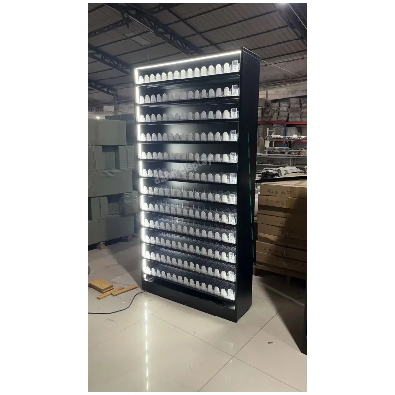 

custom.plastic caseGas Station Stores Shelf Display stand Metal Display Racks for Smoke Shop