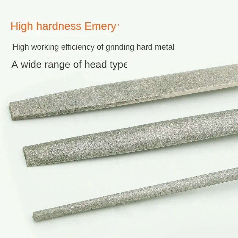 Large Plate Emery Diamond File Flat File Semicircular File Flat File Large Plate File Just File Metal Grinding and Polishing