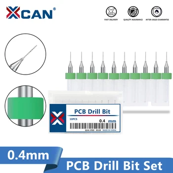 XCAN Micro Mini PCB Brocas de 0,4 mm para taladro Placa de circuito de impresión Broca de pistola de carburo