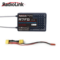 RadioLink R7FG 2.4GHz 7CH Dual Antenna Reciever High Voltage Integrated Gyro Version For Radiolinks RC6GS RC Transmitter