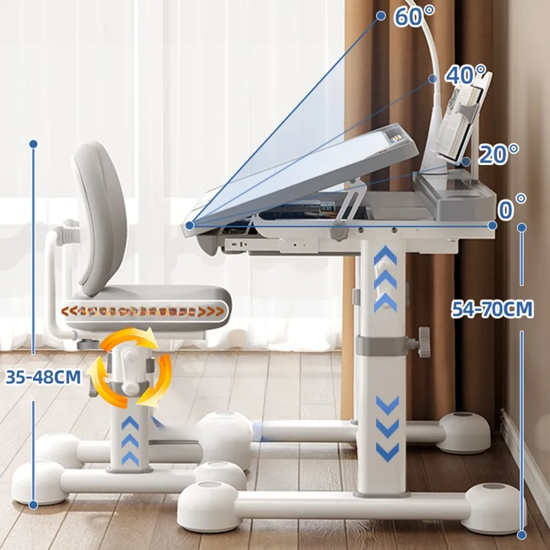Escritorio para habitación de niños pequeños, mesa para niños pequeños, juego de sillas, mesas, muebles, suministros escolares, estudio, aula para estudiantes