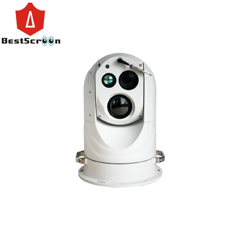 Gyroscope Stabilization Vibration-Proof 800m Laser Night Vision Boat Mounted Marine Surveillance Dome PTZ Camera