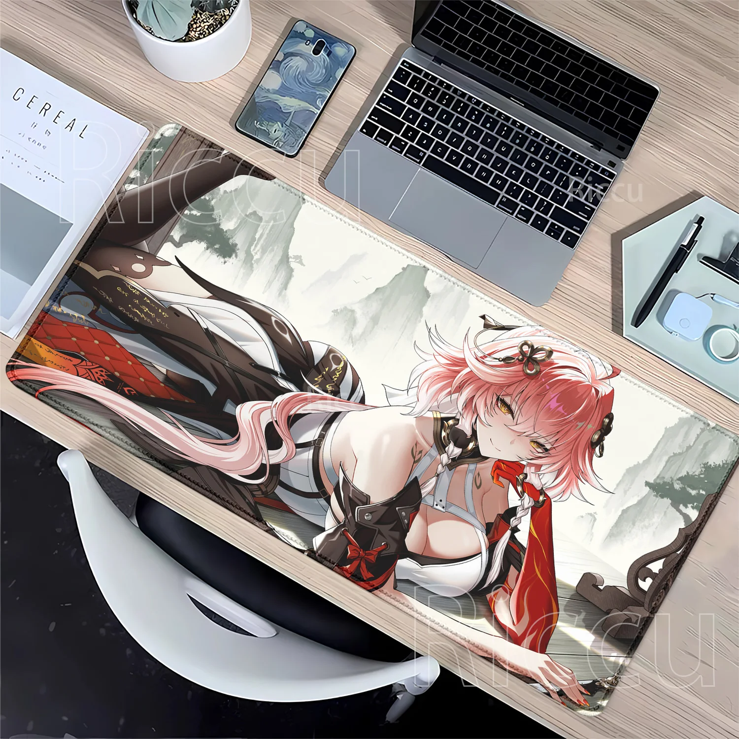 Gaming Changli Wuthering Waves Gaming Mice Pad Keyboard Anime Girl Sexy Desk Mat Xxl Rubber Cabinet HD Printing Office Mousepad