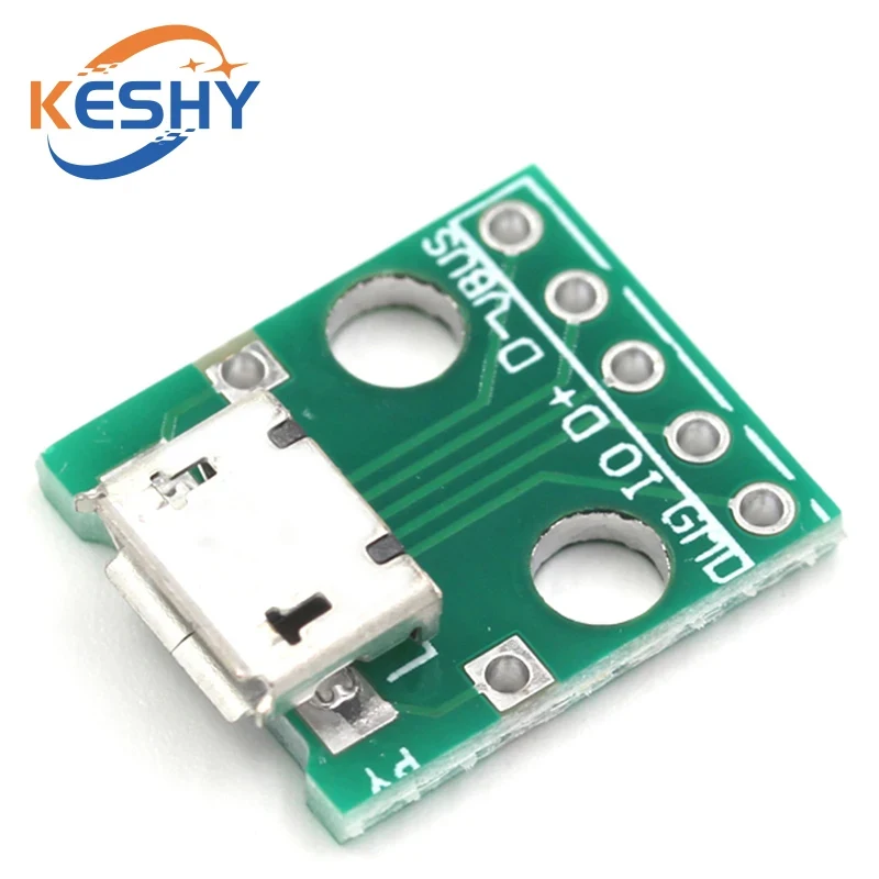 5pcs Micro Mini USB USB A Male USB 2.0 3.0 A Female USB B Connector Interface to 2.54mm DIP PCB Converter Adapter Breakout Board - Image 3