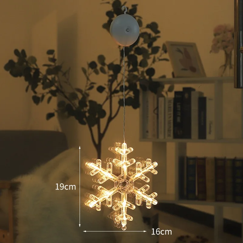 أضواء سلسلة عيد الميلاد مع أجراس الأيائل - أضواء شفط تعمل بالبطارية لستارة الغرفة ونافذة المتجر وديكور الحفلات