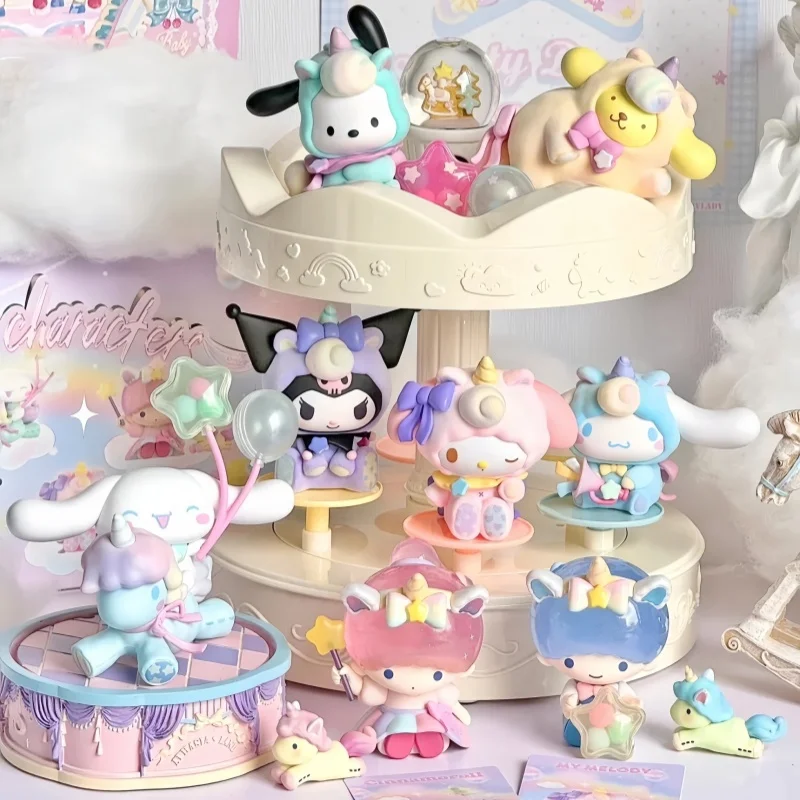 本物のホットファンタジーパラダイスシリーズブラインドボックス - マイメロディ & クロミ卓上装飾品子供のおもちゃフェスティバルギフトかわいいグッズ