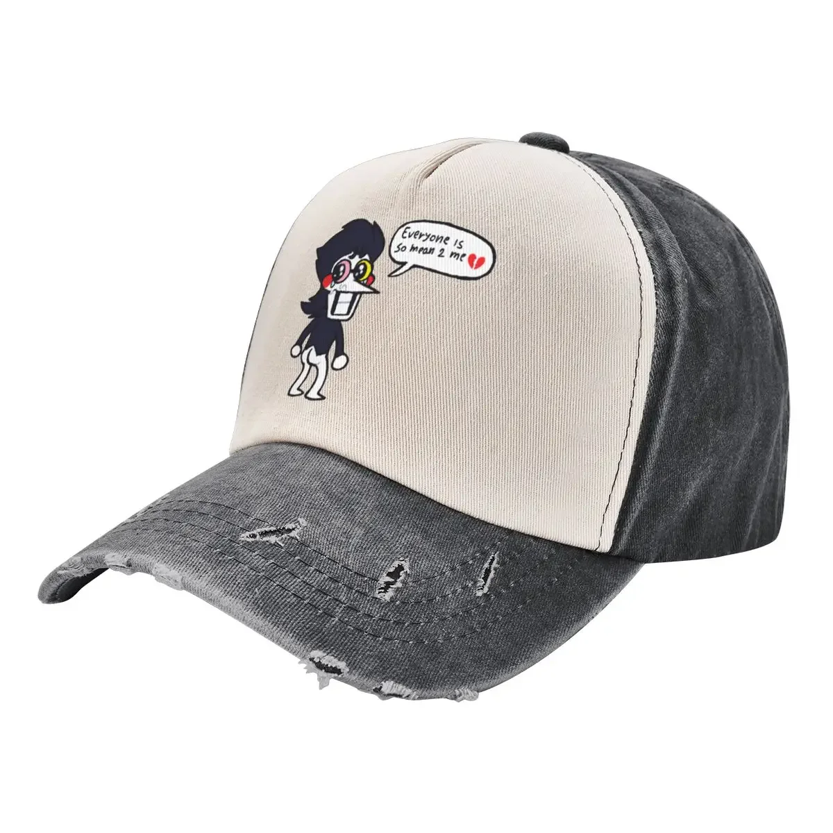 Spamton - Everyone is so mean 2 me Baseball Cap Luxury Man Hat Horse Hat Women's Beach Outlet 2025 Men's