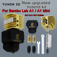 New upgraded Hotend Kit For Bambu Lab A1/A1 Mini Fast Speed Hot End Assembly Hardened steel Nozzle 3D Printer Part