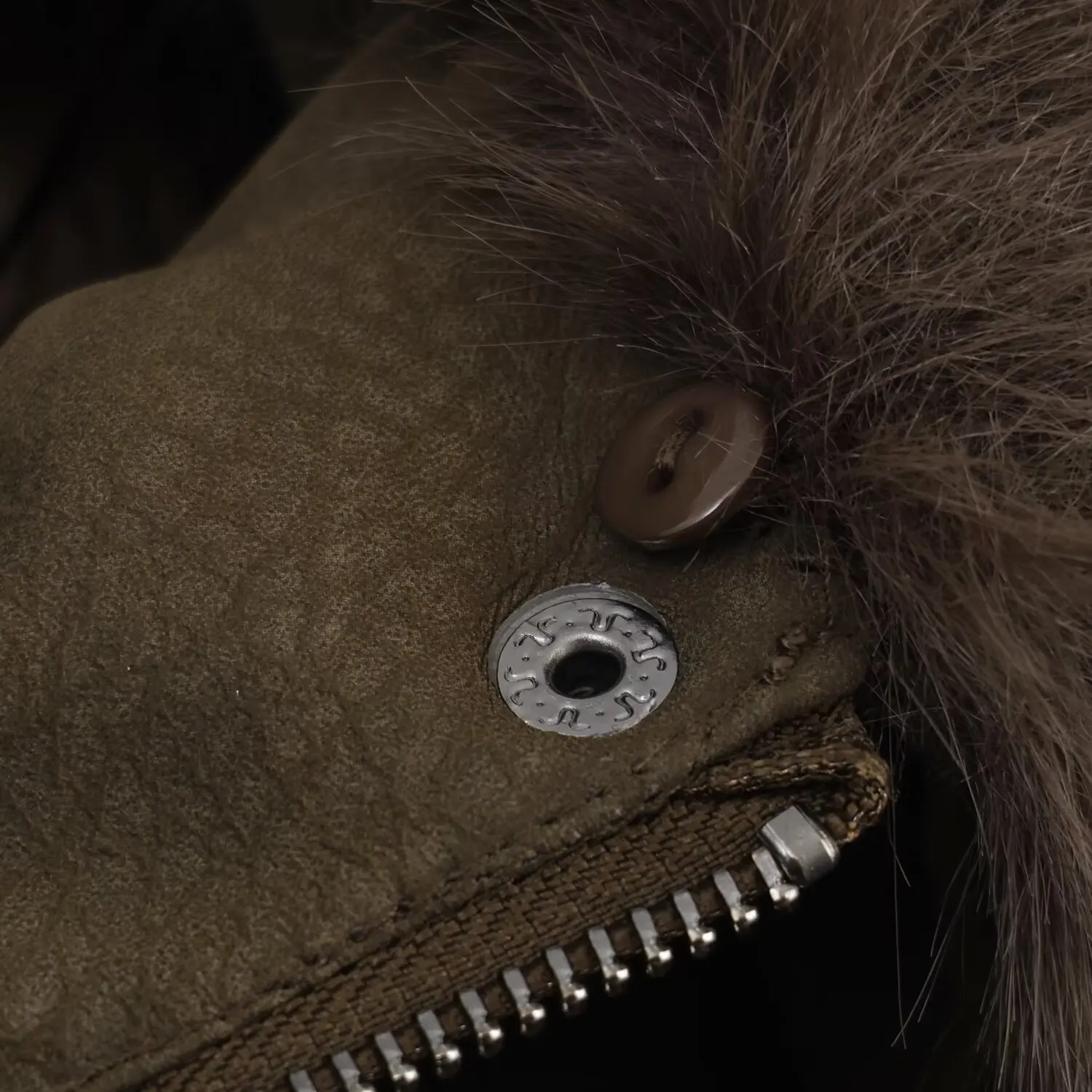 Women's Loose Removable Faux Fur Collar Suede Fabric Jacket Female With Large Pockets 2025 Autumn Winter Casual Jackets Coat