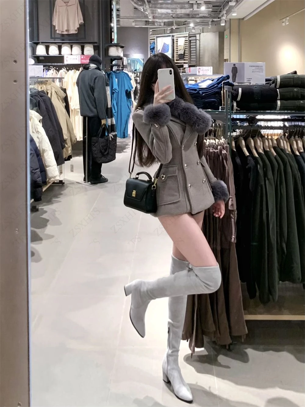 

Women's Fashion Formal suit Sexy Slim Double Buttons Coat Jackets Korea Autumn And Winter Office Trendy Clothing Eleagnt Jacket