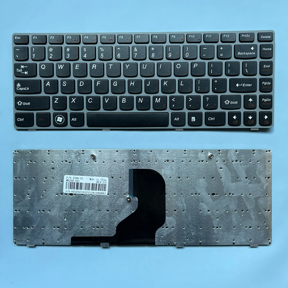 XIN US Keyboard For Lenovo IdeaPad Z465 Z450 Z460 Z460A Z460G Laptop English With Frame