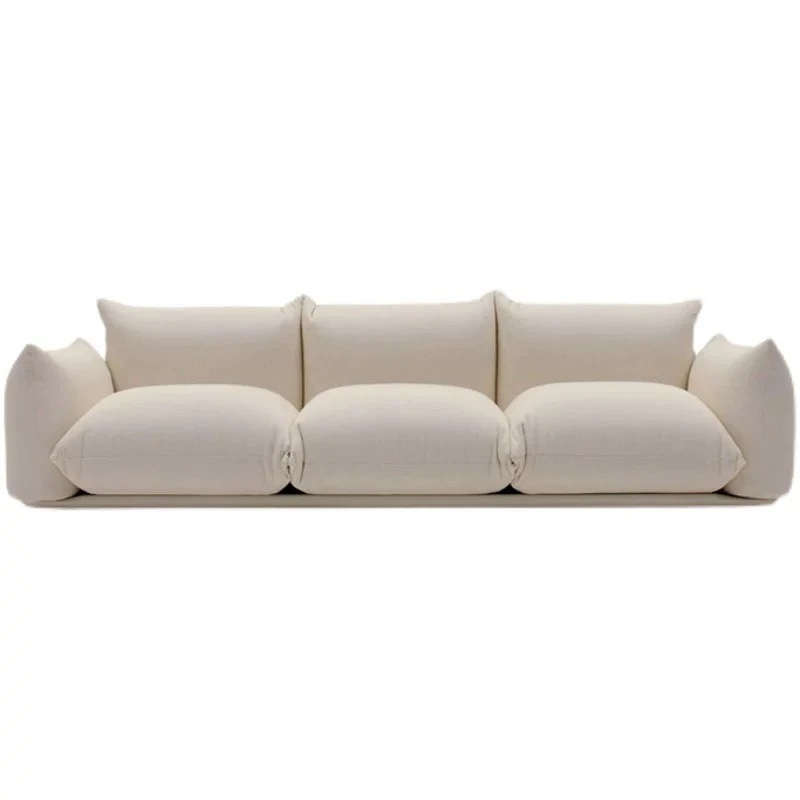 Sofa Creative Floor Cream Wababi Wind Three-person Sofa