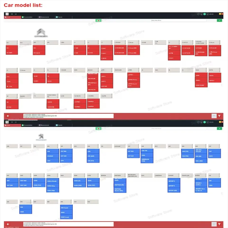 

Cars diagnostic software Diagbox V9.85 work with PP2000 Le-xia3 For Peo-geot For Cit-roen Resets Adaptations Original install AA