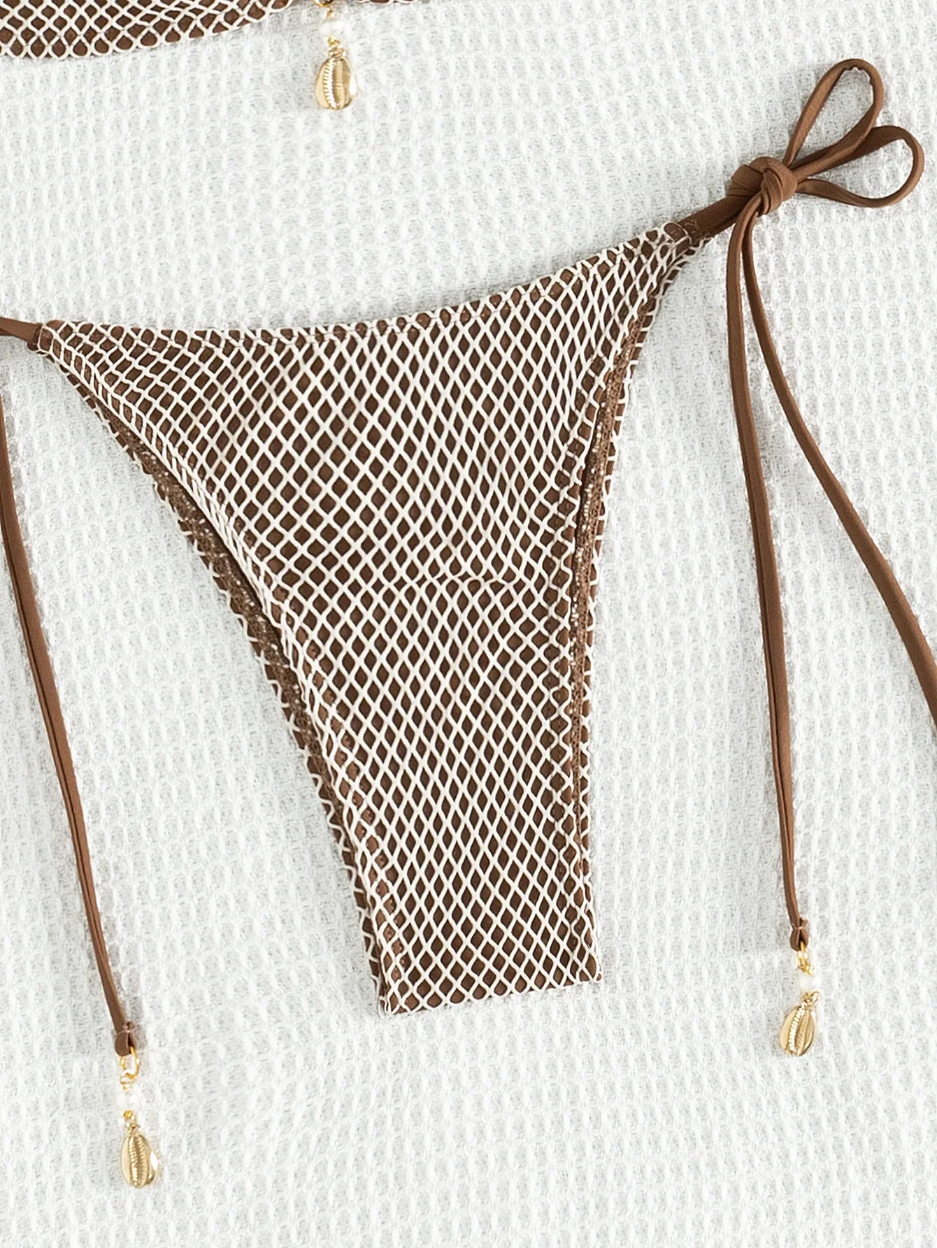 Conjunto de biquíni de grade para mulheres cor sólida 2 peças maiô sexy halter rendas sem costas tanga praia férias banho 2025 novo