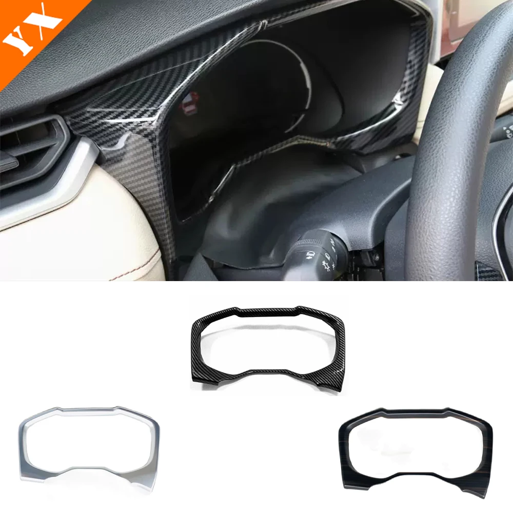 

L/RHD For Toyota RAV4 RAV 4 XA50 Accessories 2019-2023 Carbon Wood Grain Matte Car Dashboard Frame Panel Sticker Cover Trim 1pcs