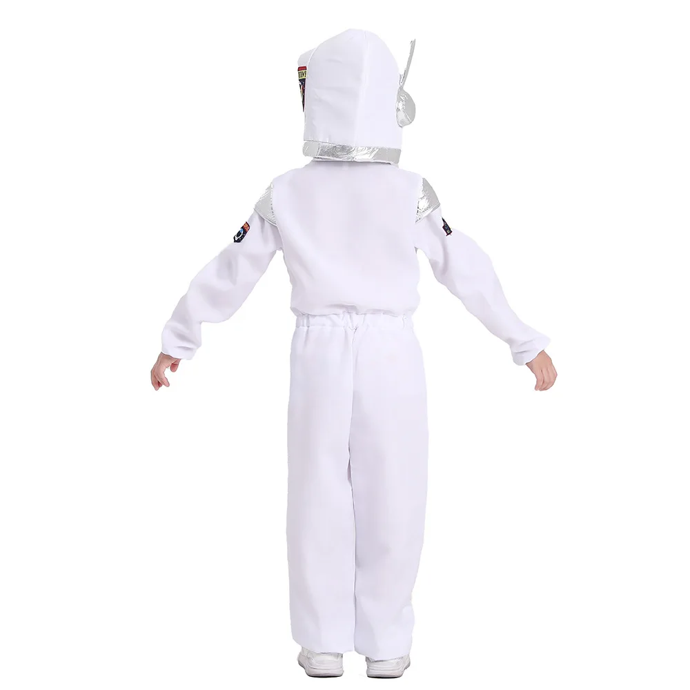 Boys Girls White Space Astronaut Costume Suitable For Book Week Halloween Carnival Out Space Themed Party Kids Costumes