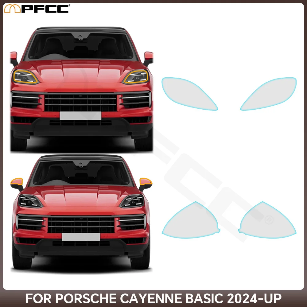 

Headlight Rearview B C Pillar TPU Paint Protection Film For Porsche Cayenne Basic 2024-2025 Clear PPF Anti-scratch Resistant Kit