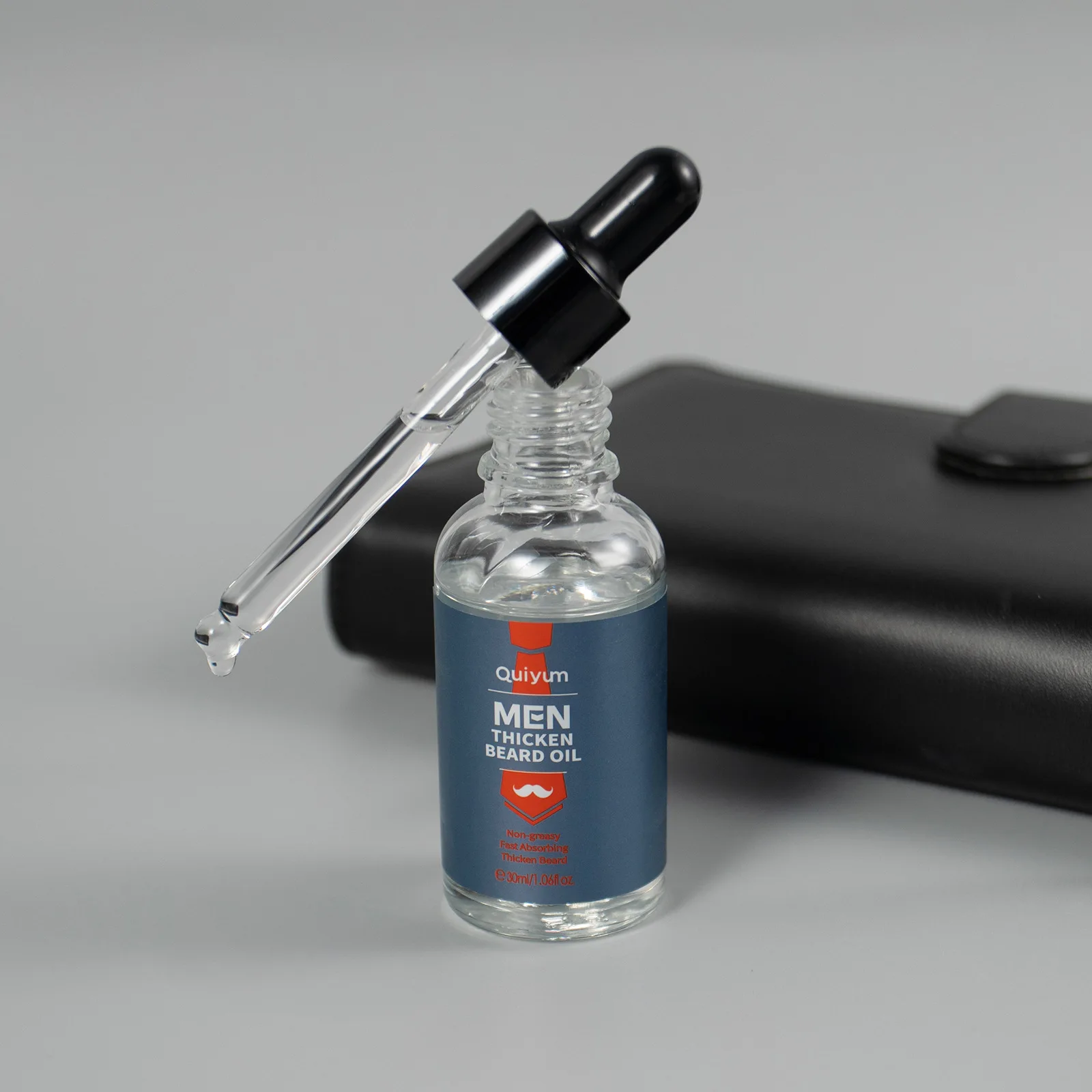 

QUIYUM 30ml Natural Beard Growth Oil Men Essential Oil for Patchy Beard, Thicker Facial Hair Growth Nourishing Beard Moisturizer