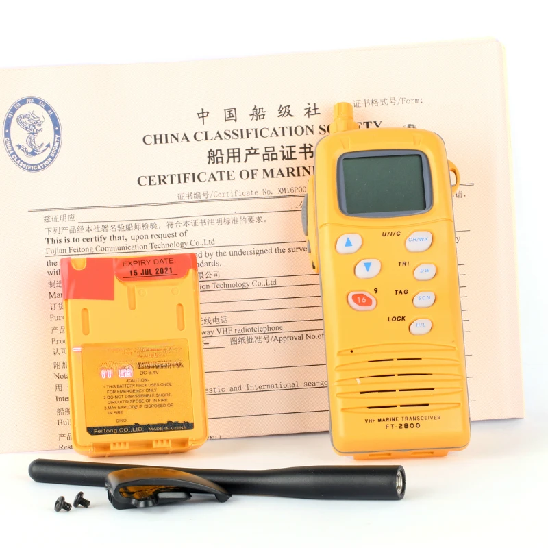 FT-2800 bidirectional wireless telephone VHF portable lifeboat raft intercom CCS/ZY certificate