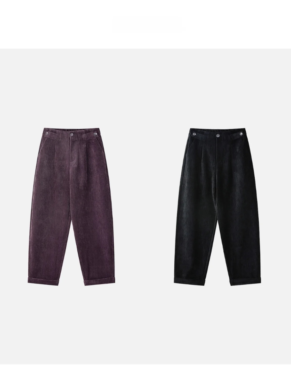 

High Waist Draped Corduroy Straight Leg Casual Pants Retro Design JINGJING2024 New Sle Women's Premium Quali Faionable ...