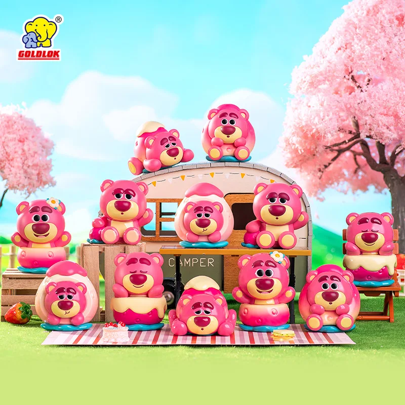 

New Disney Strawberry Bear Lotso Mini Blind Bag Toys Story Lotso Magnetic Refrigerator Sticker Blind Box Ornaments Toy Kids Gift