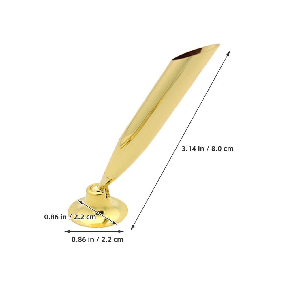 10Pcs Pen Holder Desk Metal Single Pen Stand Stylish Base for Office Home Retail Fountain Ballpoint Pencil Pencil Display Stand