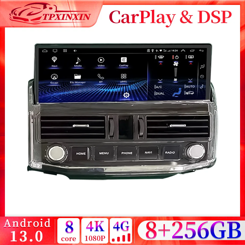 

12.3" 8G+256GB Carplay car radio For Toyota 4Runner 2009-2022 Android 13 touch screen multimedia player GPS Navigation Stereo 4G