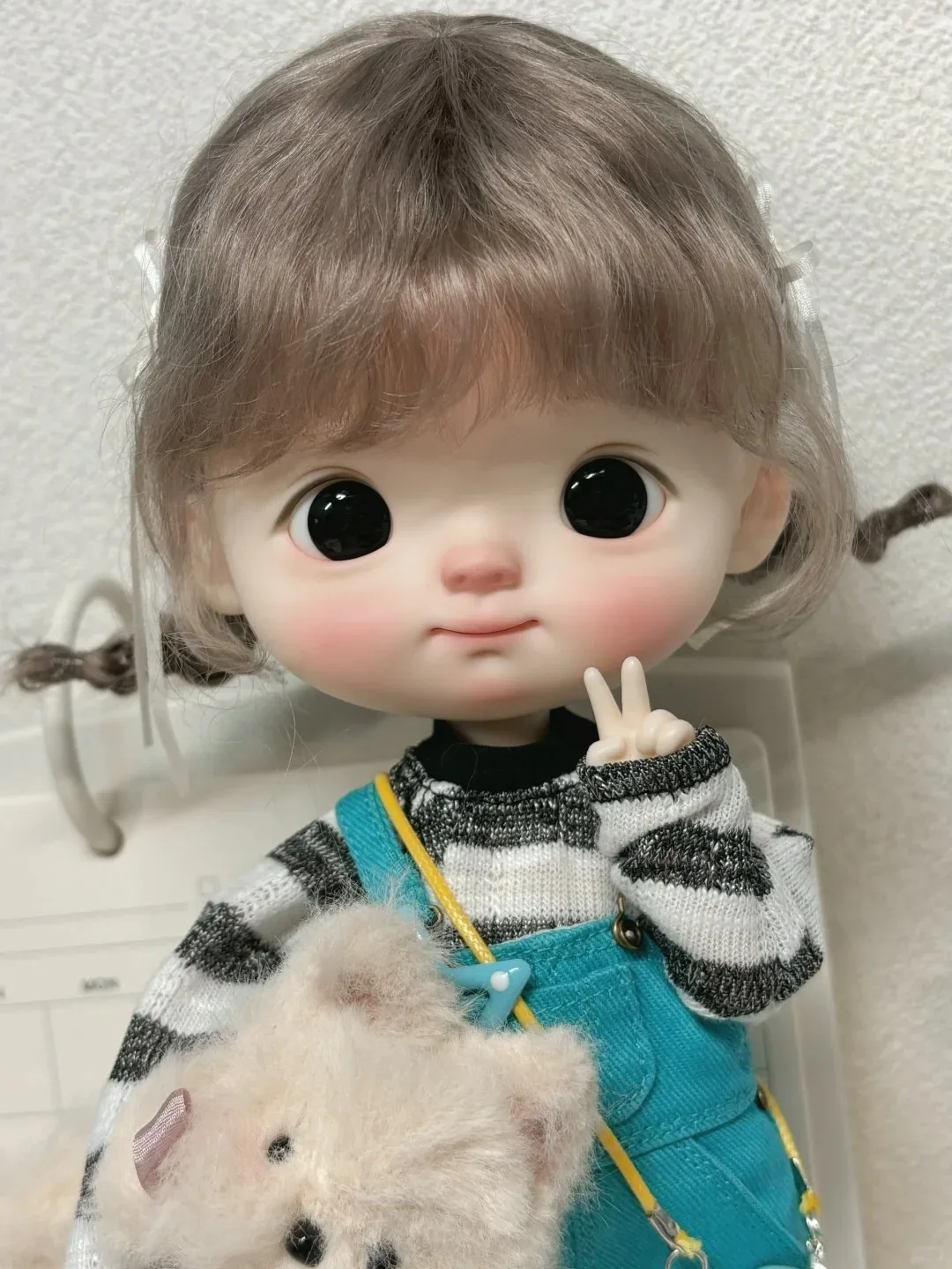 2026 دمى sd جديدة 1/6 25 سنتيمتر فتاة BJD Meng Qbaby كبير رئيس الراتنج دمية موضة شحن مجاني من قسط الراتنج بقعة ماكياج #3