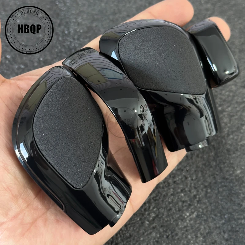 DSG Gear Shift Knob Side Cover Black Chrome Leather Carbon DSG Shift Knob For Vw Golf 6 7 R GTI Passat B8 CC R20 Jetta Mk6 GLI