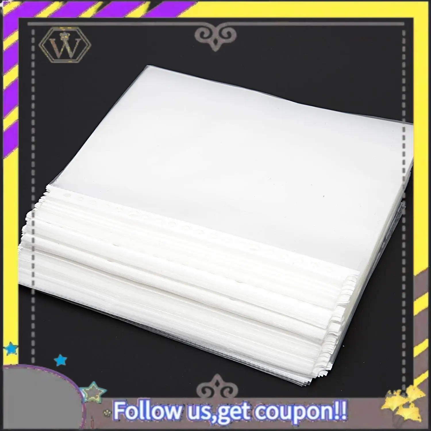 

New Pack Of 200 A5 Clear Punched Pockets - Plastic Poly Folders