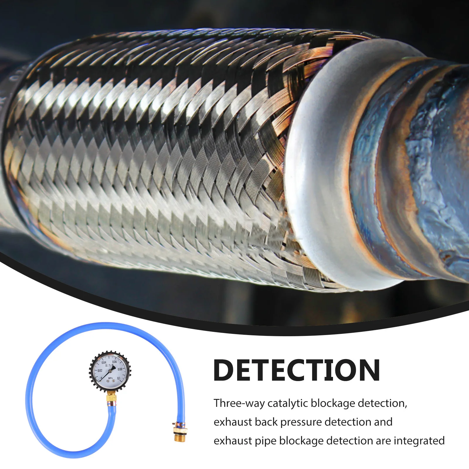 Auto Uitlaat Inpluggen Detectie Tester Katalytische Inpluggen Professionele Katalytische Verstopping Detectie Gauge voor Rug