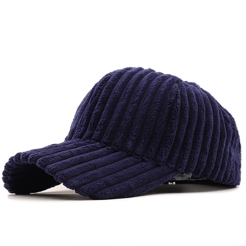 CNTANG Neue Winter Cord Baseball Kappe Mode Einfarbig Frauen Sonnenhut Dame Outdoor Freizeit Warme Mädchen Frühling Plüsch Kappen – Detail 6