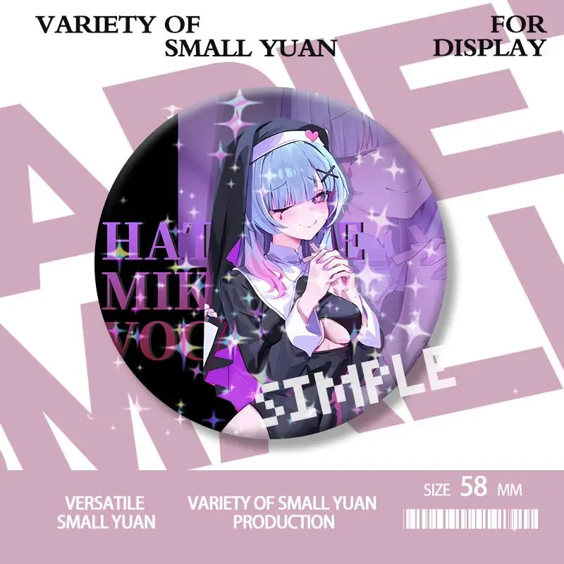 ป้ายโครงการ Diva อะนิเมะอุปกรณ์ต่อพ่วง Originality การ์ตูนกระเป๋าเป้สะพายหลังแขวนตกแต่งเข็มกลัดที่ละเอียดอ่อน