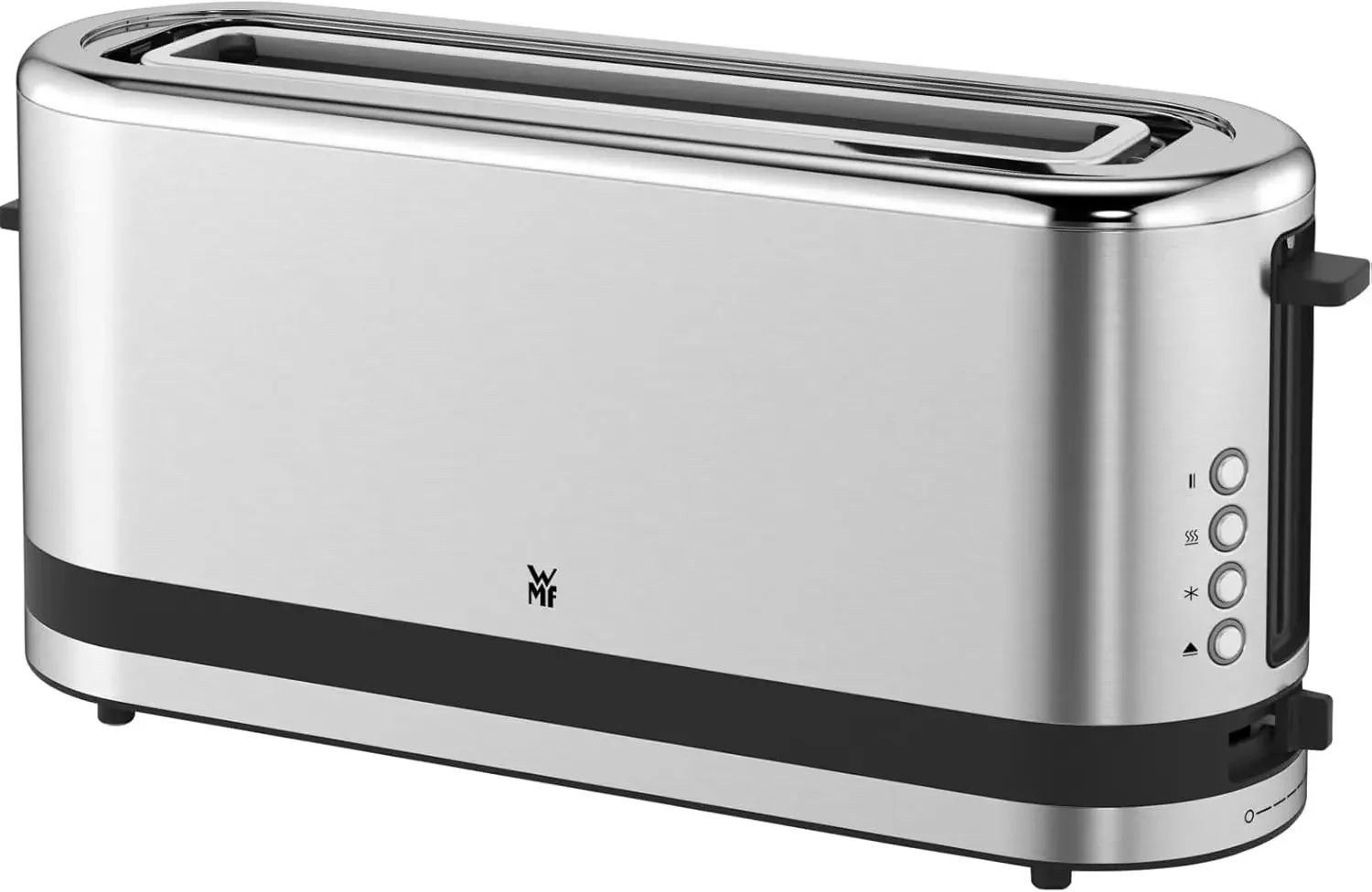 WMF Küchenminis Toaster Langschlitz mit Brötchenaufsatz, 2 Scheiben, XXL, Bagel-Funktion, 7 Bräunungsstufen, 900 W, Toaster edels