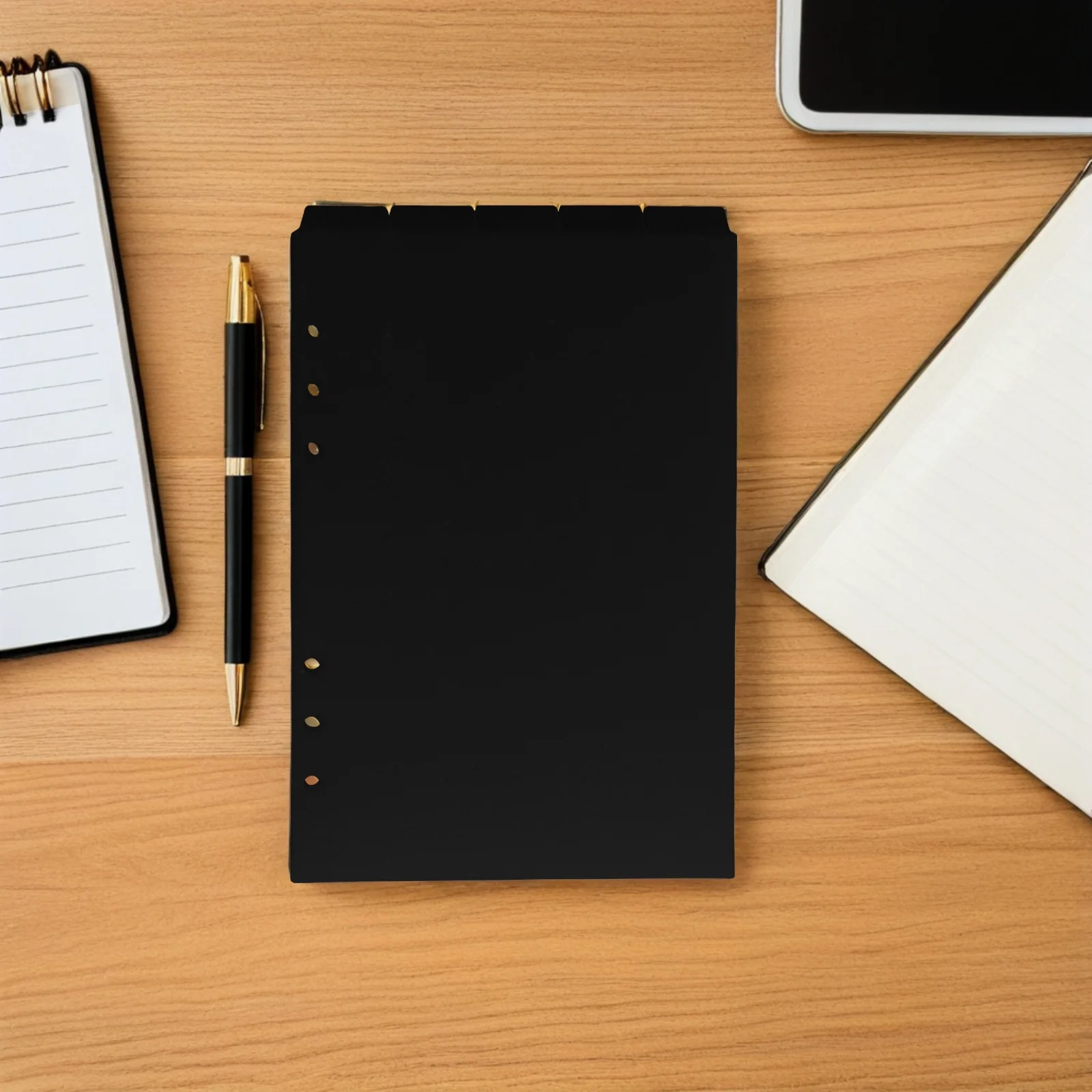 25 قطعة فواصل مجلدات A5 6 صفحات مع علامات تبويب عمودية لإدارة المستندات الفعالة فواصل الموثق البيضاء