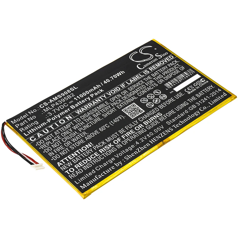 

Diagnostic Scanner Battery 11000mAh MLP4395B2,MLP4795117-2P for Autel MaxiSys MS908,MS908P Pro,MS908CV,MS908S,MS908P,MS908,MY908