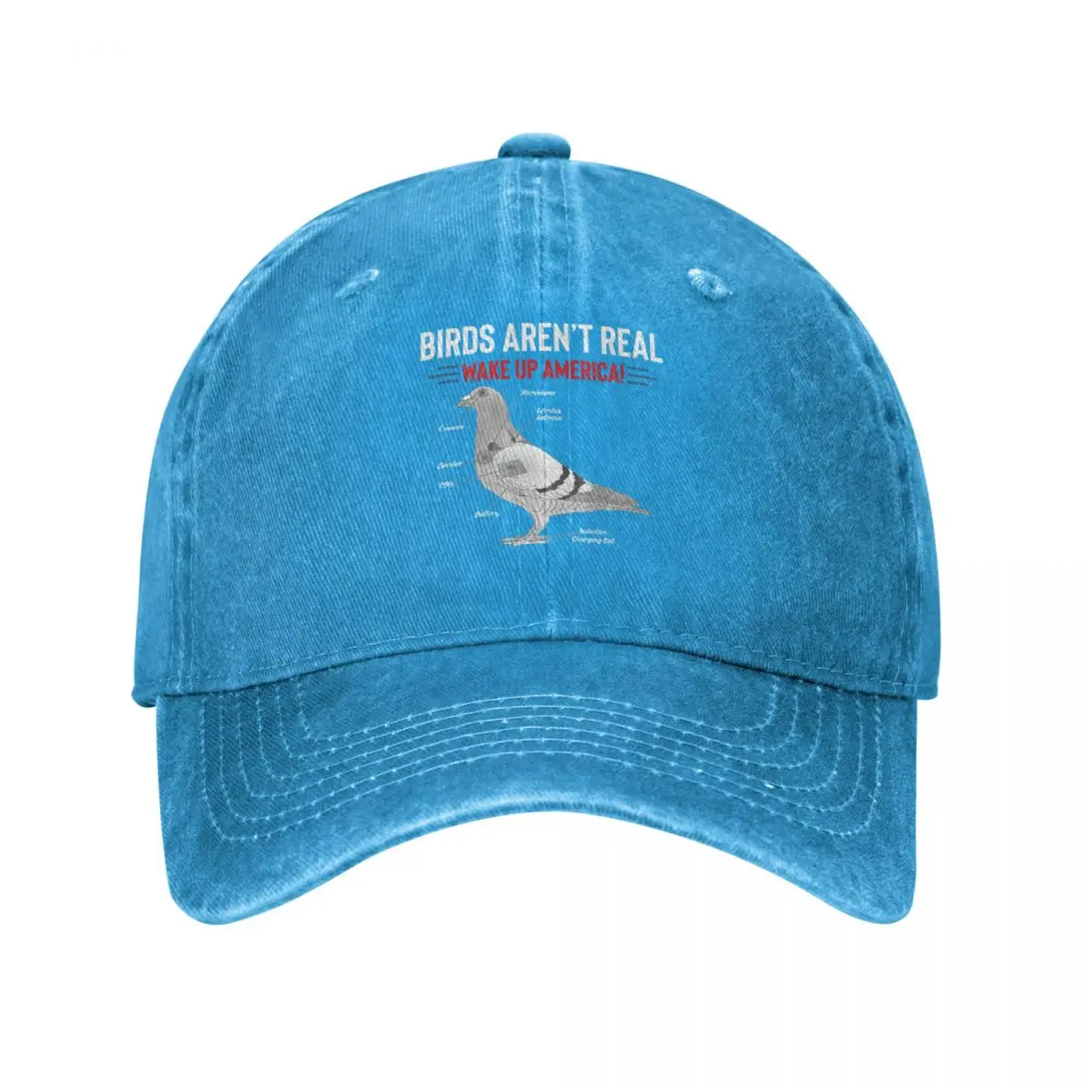 Birds Aren’t Real Wake Up America Baseball Cap New In Hat Designer Hat Golf Cap Hats Man Women'S