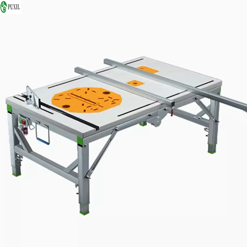 DIY Folding Lifting Work Saw Multifunctional Woodworking Workbench Electric Woodworking Table Saw Upside Down Sliding Table Saw