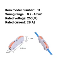 1/5/10pcs 11-t11b Kabel Connectoren Mini Universele Compact Dirigent Push-In Terminal Blok Quick Lente Splicing Draad Voor Thuis