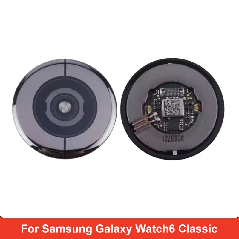 Glass Back Cover with Heart Rate For Samsung Galaxy Watch6 Classic R930 R940 R950 R960 Repair Spare Part for Watch 6 Classic