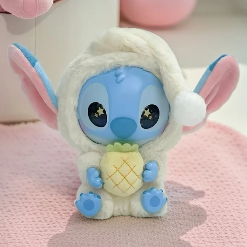 ของเล่นตุ๊กตาคอลเลคชั่น High Quality Stitch Eat Before Bed แบบกล่องสุ่ม ตุ๊กตาวินิลน่ารัก กล่องของขวัญวันเกิดสุดลึกลับ