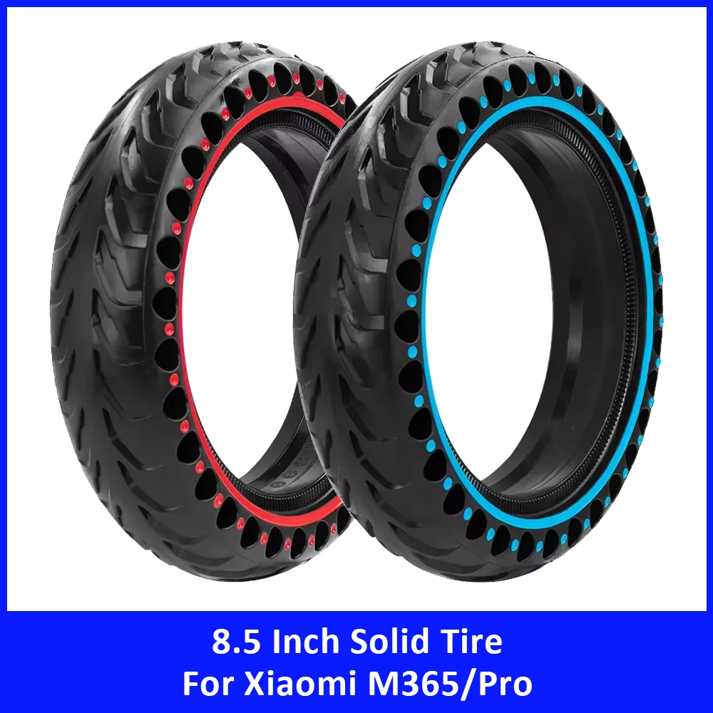 8.5 بوصة 8 1/2 الإطارات الصلبة ل Xiaomi M365 Pro 2 1S سكوتر كهربائي ثقب واقية الإطارات 8.5 "عجلات الإطارات المطاطية الصلبة #1