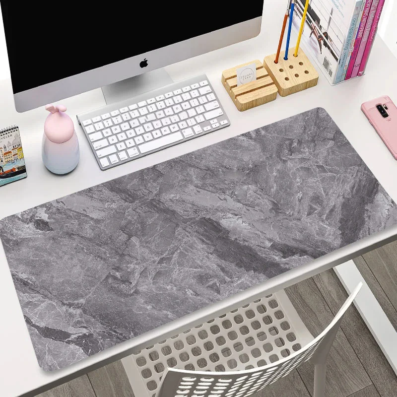 XXL Texture Pattern Mouse Pad Gray Art Design Carpet Pads Gamer Mechanical Keyboard Mat Office Computer Rubber Large Table Mats