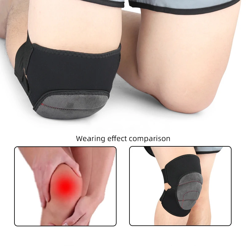 Respirável Esponja Joelho Brace Pads, Ajustável, Profissional, Macio, Suporte para Ciclismo, Corrida, Esportes, Dança, 1Pc, Novo